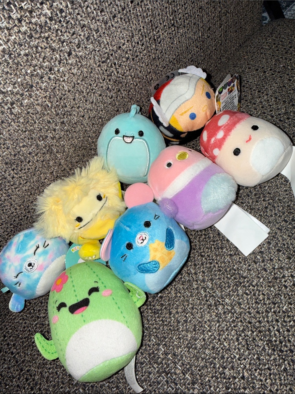 Lot 8 Squishmallows Plush Collectible Set - Assorted Colors